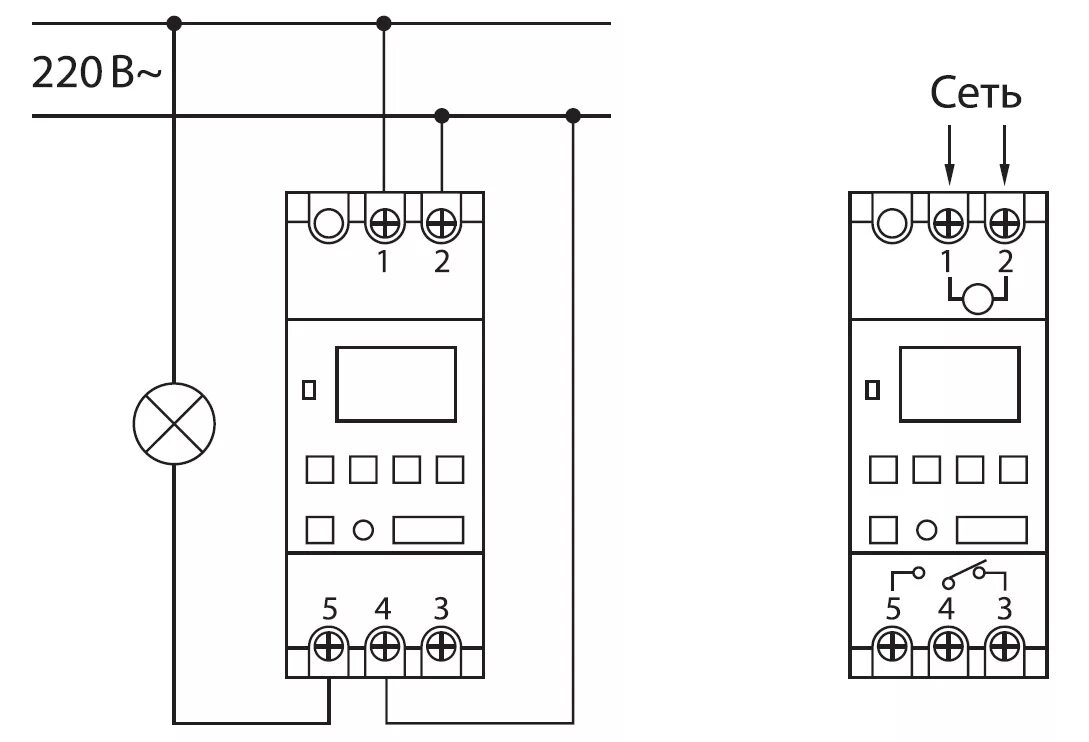 Подключение реле времени 220в схема подключения купить Таймер электронный ТЭ-АС-1мин/24ч-8on/off-16А-DIN (астрономический) TDM S