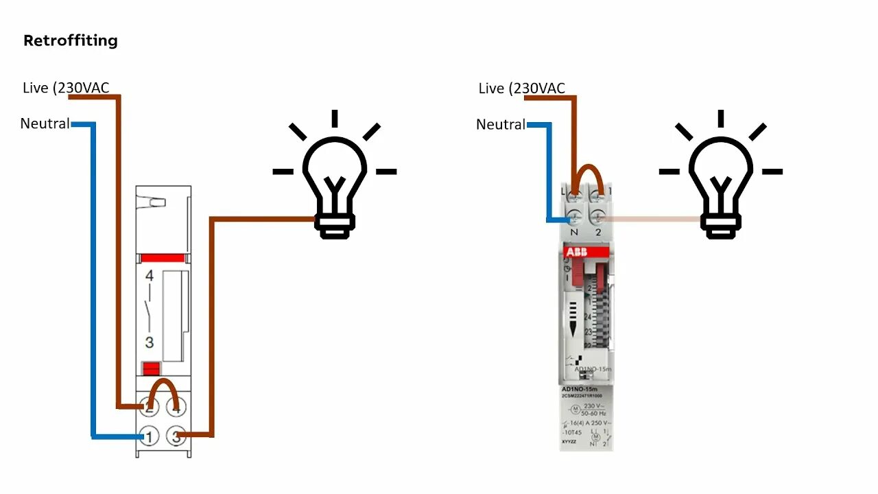 Подключение реле времени abb ABB Old and New Mechanical Time Switch AT1e-R versus AD1NO - YouTube