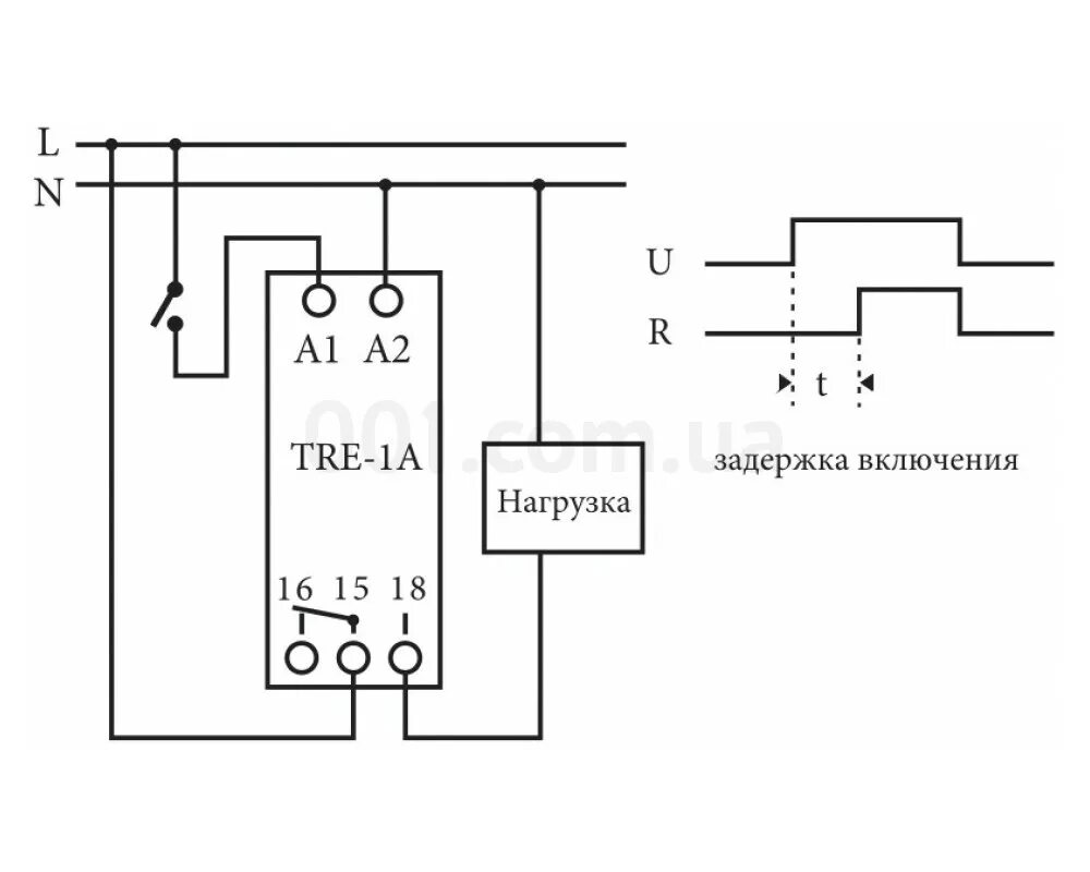 Подключение реле времени grt8 a1 схема Реле времени TRE-1A 230V/AC 16A задержка включения ETI (2470027) купить в Киеве 