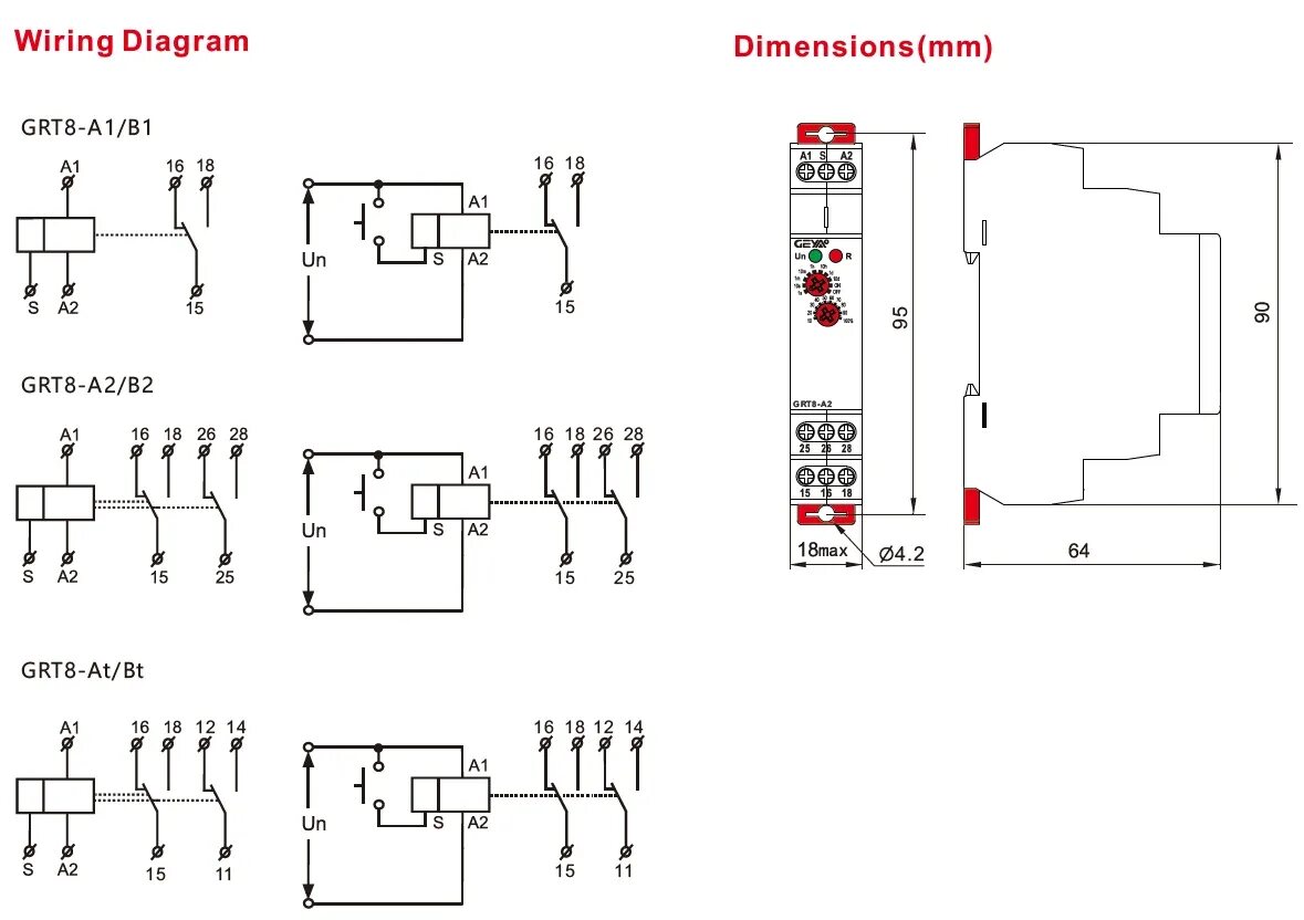 Подключение реле времени grt8 a1 схема Geya Grt8-a1 Оптовая Продажа Задержки По Времени Реле Ac220v Din-рейка,Одна Функ