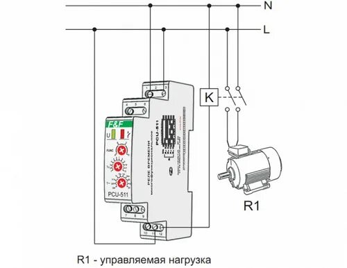 Подключение реле времени grt8 a1 схема Реле времени PCU-511U