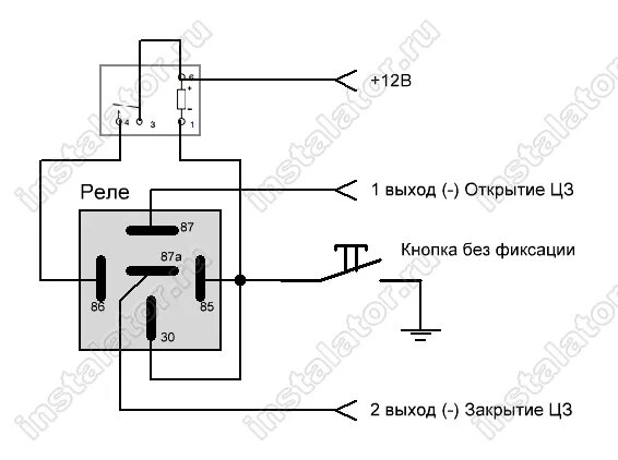Подключение реле времени к кнопке без фиксации Триггер с защелкой простая схема - Гранд Проект Декор.ру