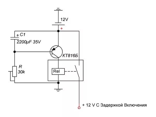 Подключение реле задержки выключения Ответы Mail.ru: Проверить Работоспособность Схемы реле с с задержкой включения