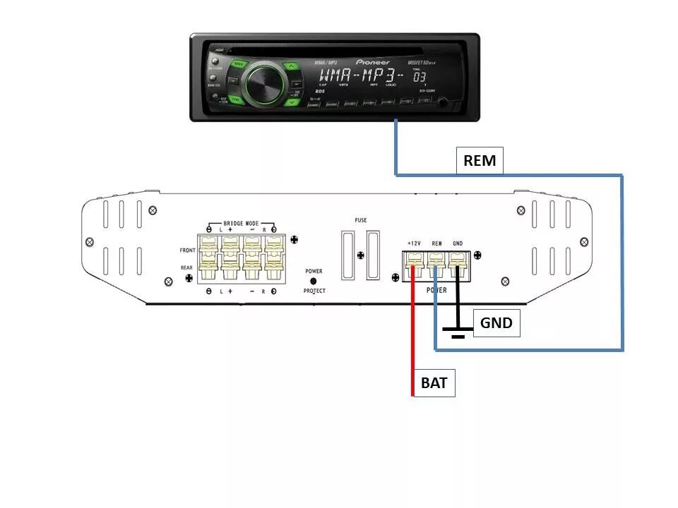 Подключение rem провода к магнитоле Установка усилителя - Volkswagen LT (2G), 2,5 л, 2001 года автозвук DRIVE2