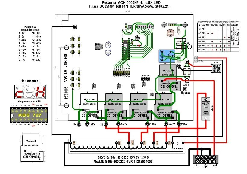 Подключение ресанта асн 10000н 1 ц 09.Ресанта LUX АСН-5000H/1-Ц,СД. Рисунок (незаконченный) платы управления КВ947.