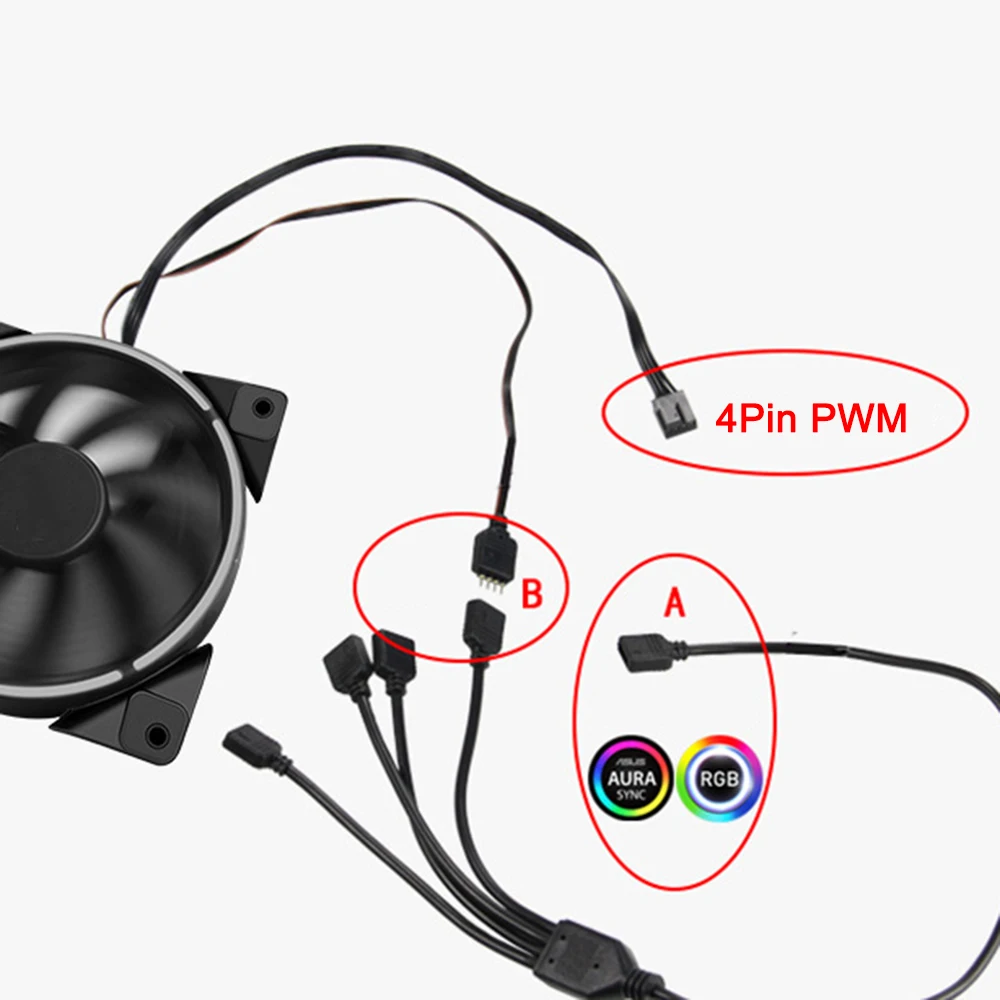 Подключение rgb кулера без контроллера Разветвитель для материнской платы ПК с RGB-синхронизацией, 12 В, 4 контакта, RG