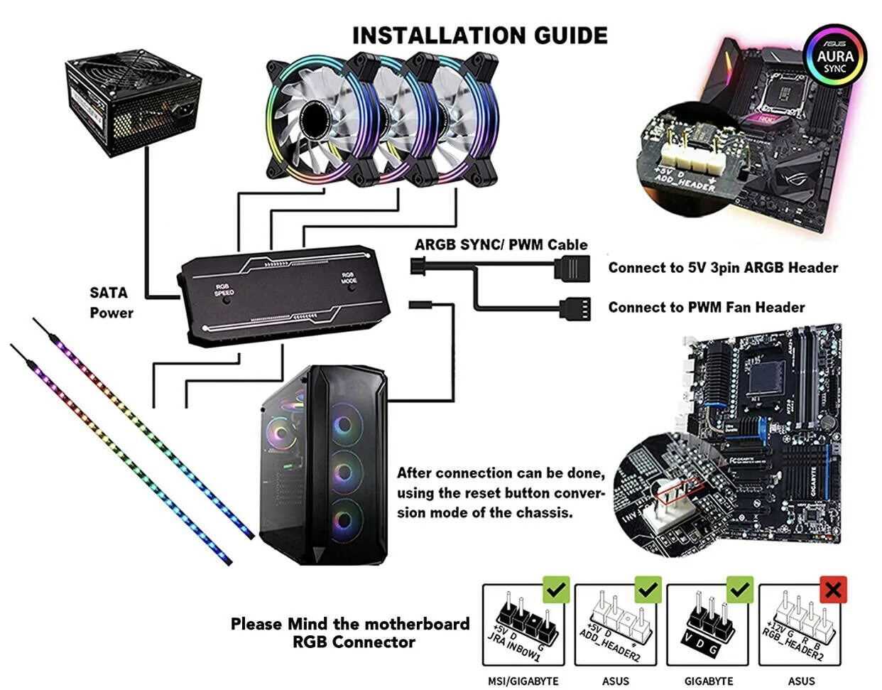 Подключение rgb кулера без контроллера Подключение rgb вентиляторов