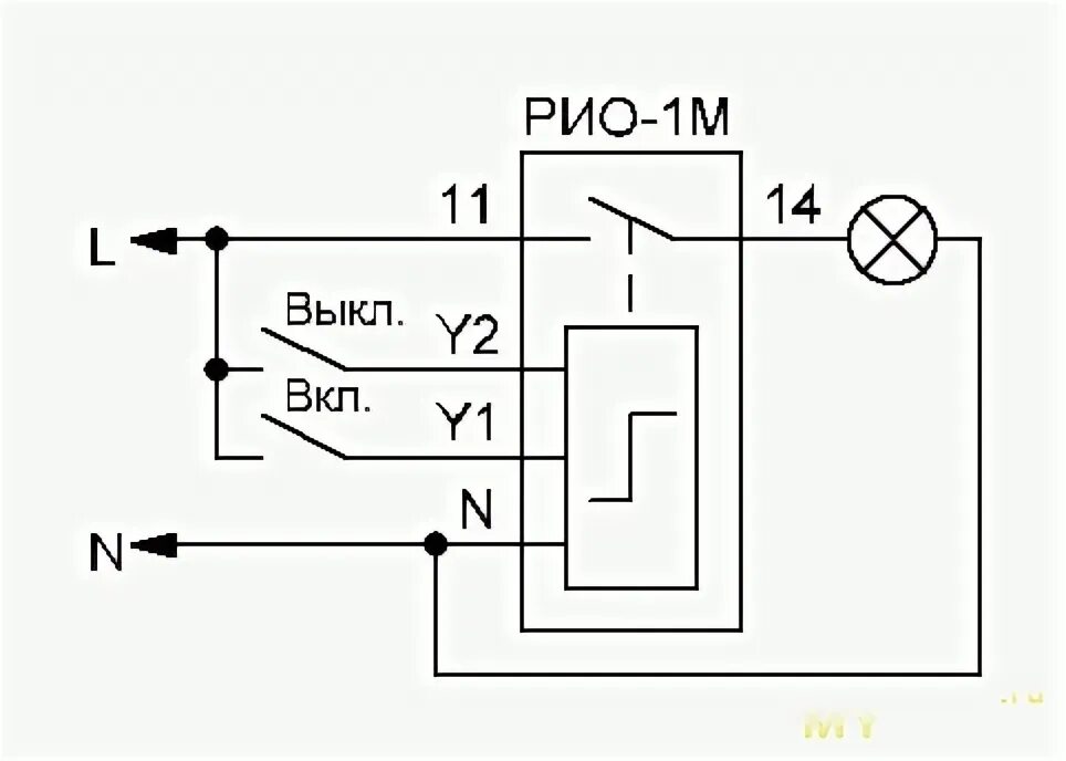 Подключение рио 1 Импульсное реле РИО-1М от Меандра