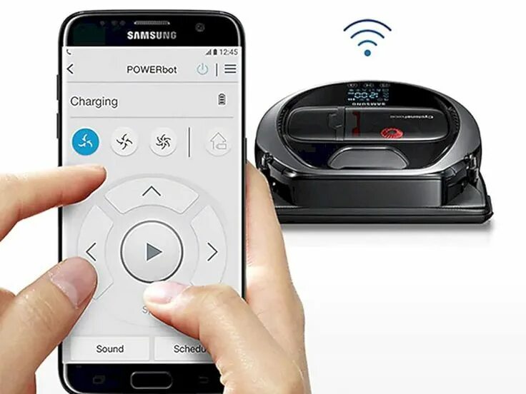 Подключение робот пылесоса к телефону Samsung POWERbot Robot Vacuum: Edge Clean Master Robot vacuum, Cleaning master, 