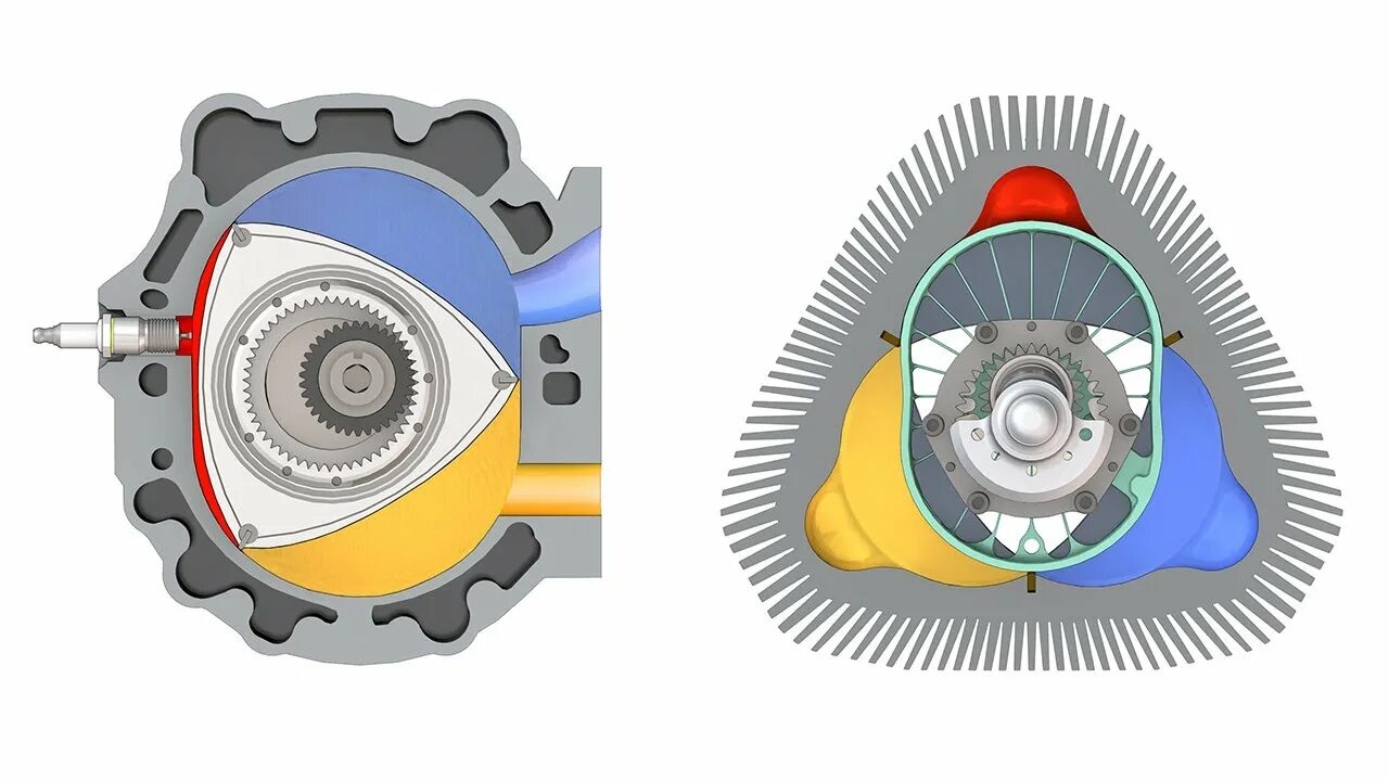 Подключение роторного двигателя 4 - Rotary Engine (Cycles & Components) - YouTube