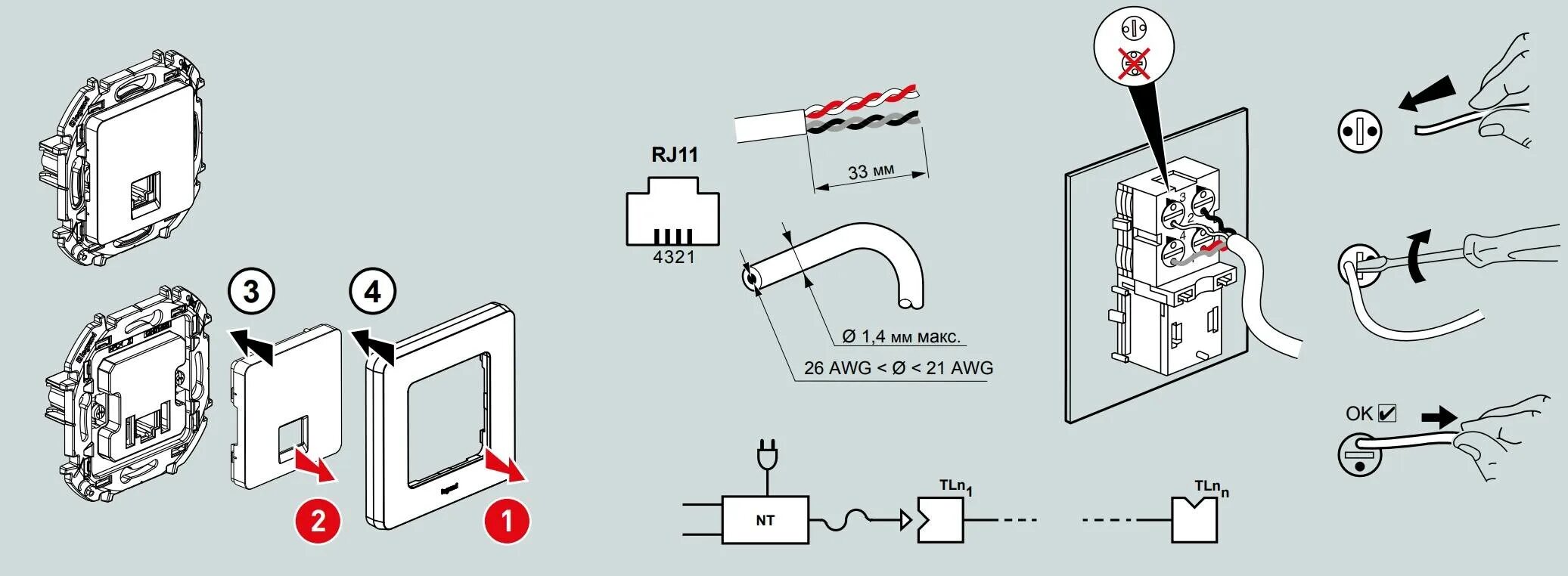 Подключение розетка rj11 Подключение розетки legrand - CormanStroy.ru