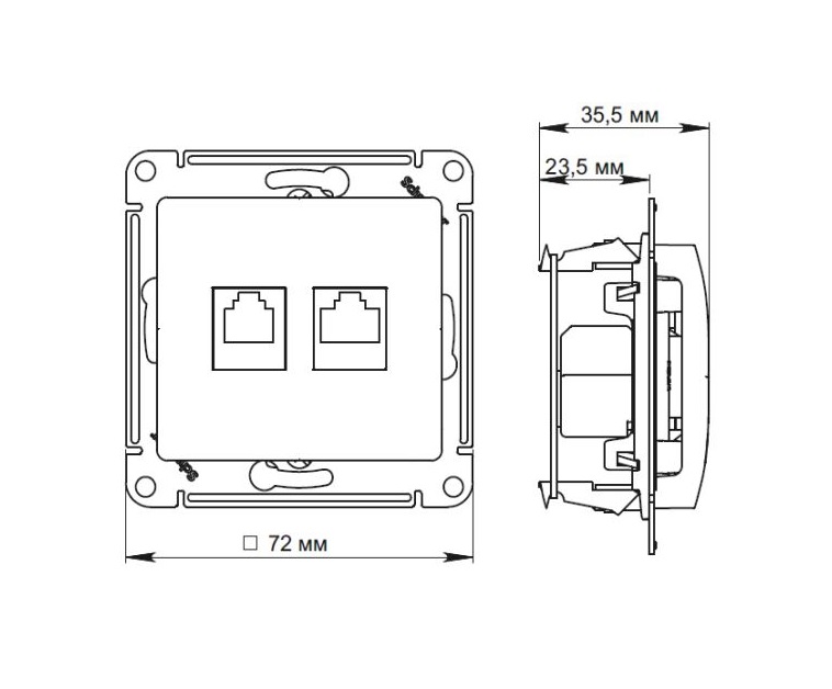 Подключение розетки atlas design Комбинированная розетка Schneider Electric Glossa GSL000785 - купить в Склад Эле