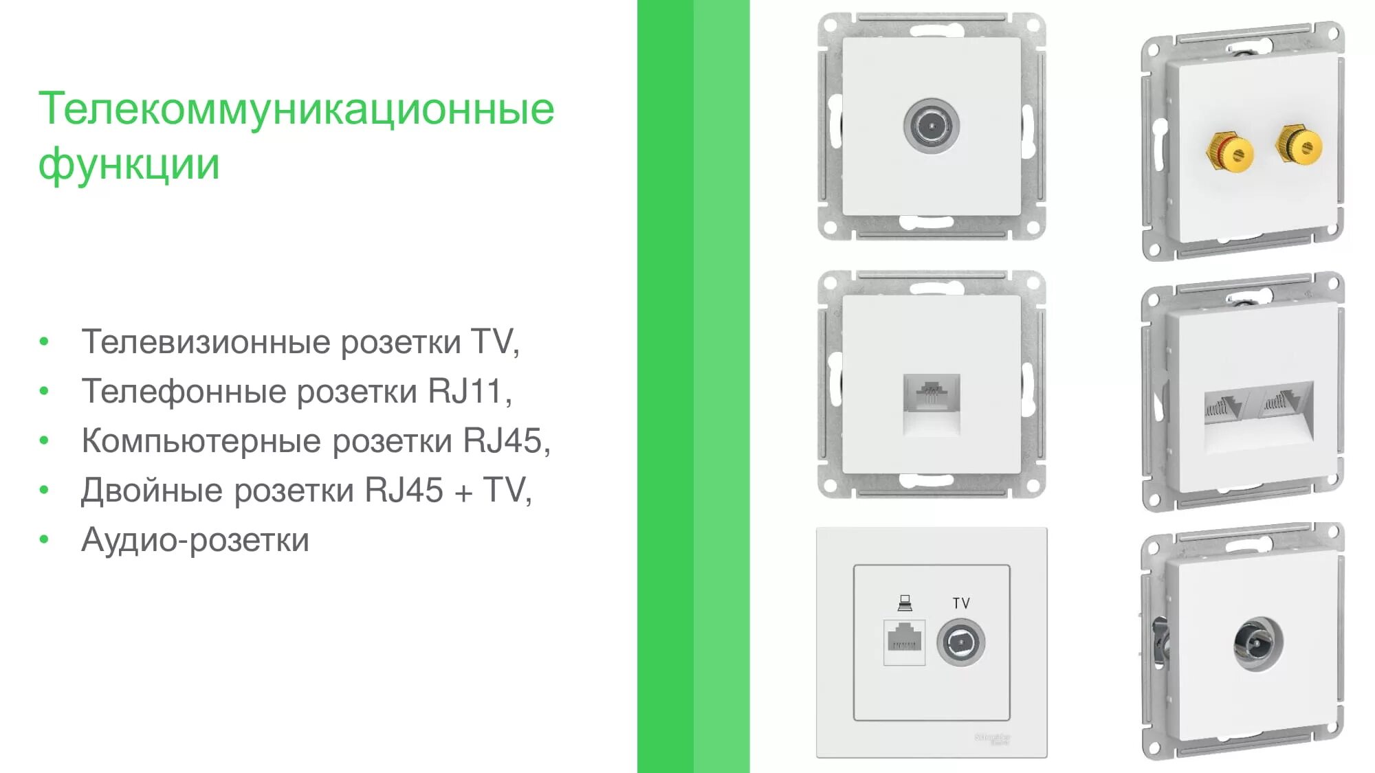 Подключение розетки atlas design Atlas Design Schneider Electric купить оптом со склада в Москве по низким ценам