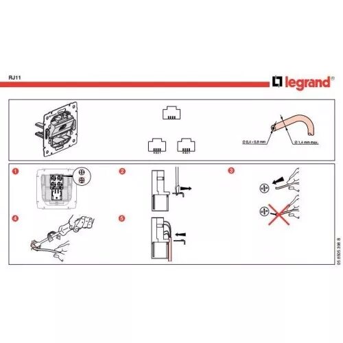 Подключение розетки интернет легран валена Legrand valena 774439 Розетка телефонная TF RJ-11 двойная (белая)