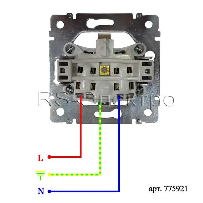 Подключение розетки lexman Схема подключения двойной розетки наружной