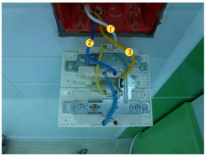 Подключение розетки на 2 гнезда Электрическая разводка на балконе Теплый Балкон