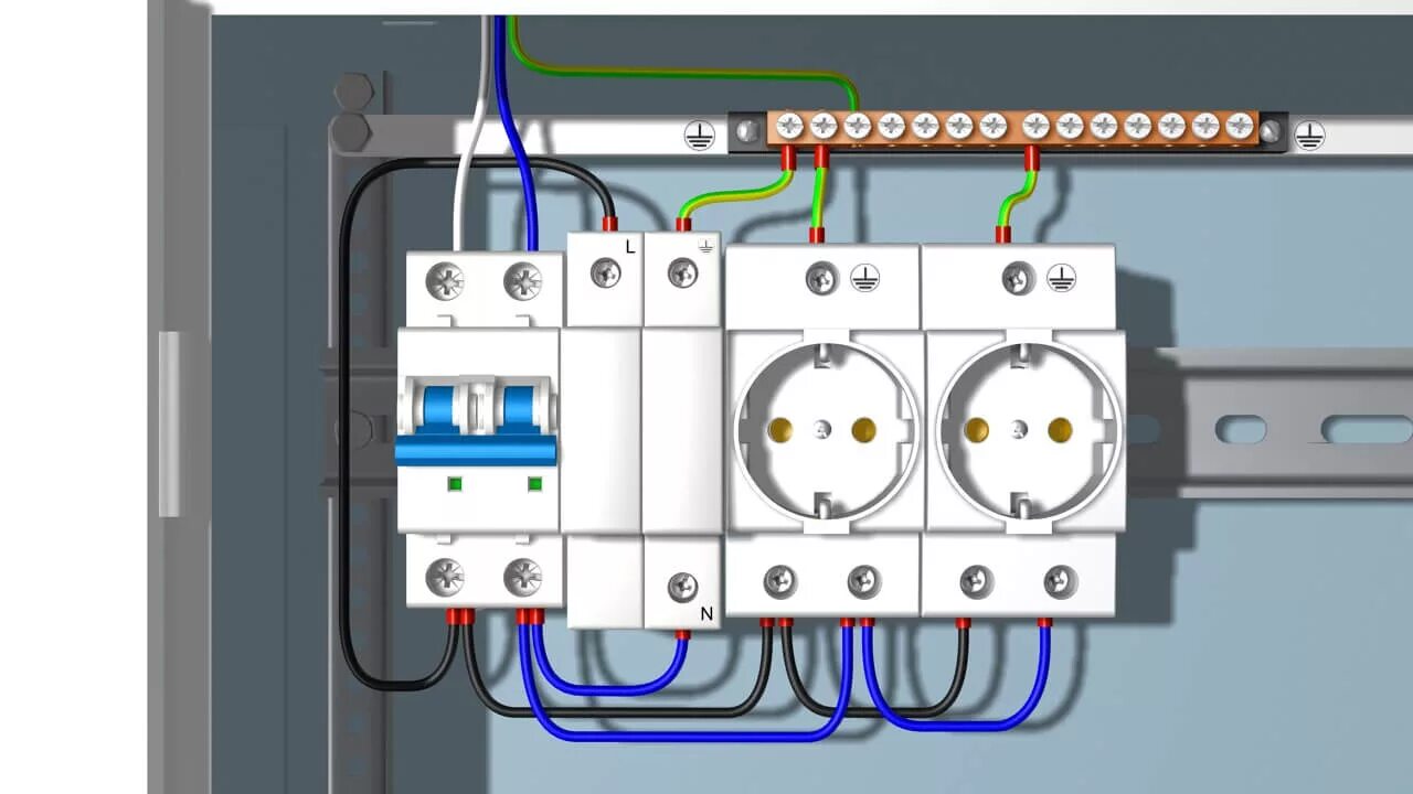 Подключение розетки на din рейку Подключение IP-камер