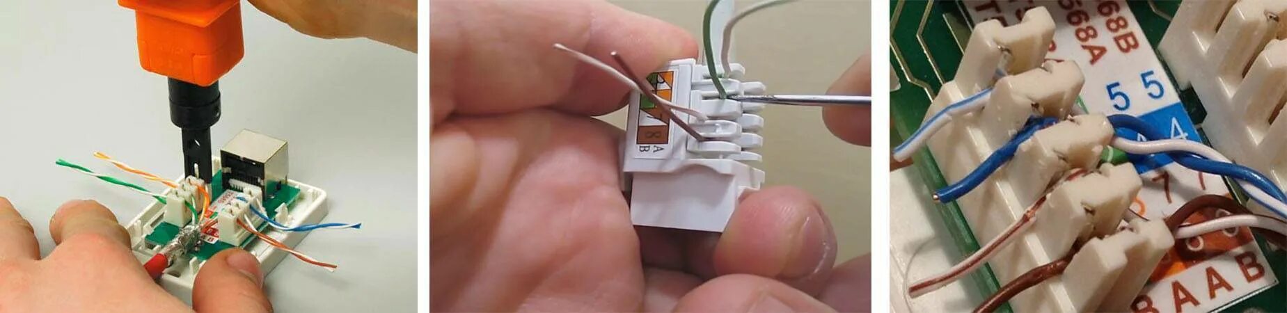 Подключение розетки rj45 schneider Как подключить интернет розетку? (Пошаговое подключение)