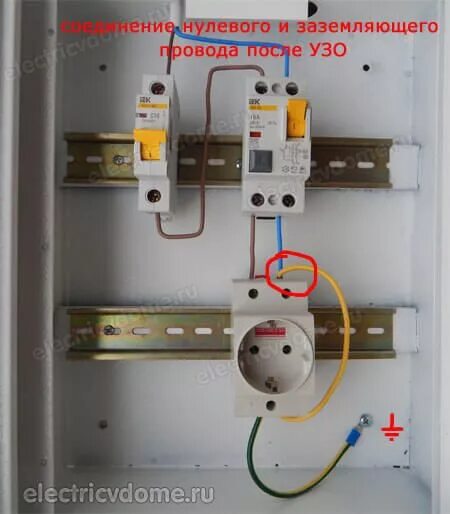 Подключение розетки с заземлением к автомату Частые ошибки подключения УЗО Электротехника, Электричество, Электропроводка