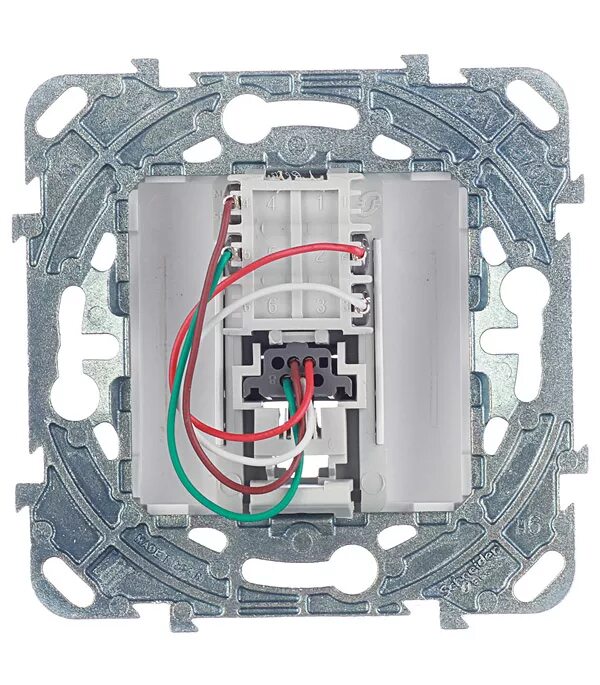 Подключение розетки schneider Механизм розетки телефонной Schneider Electric Unica с/у белый оптом - купить в 