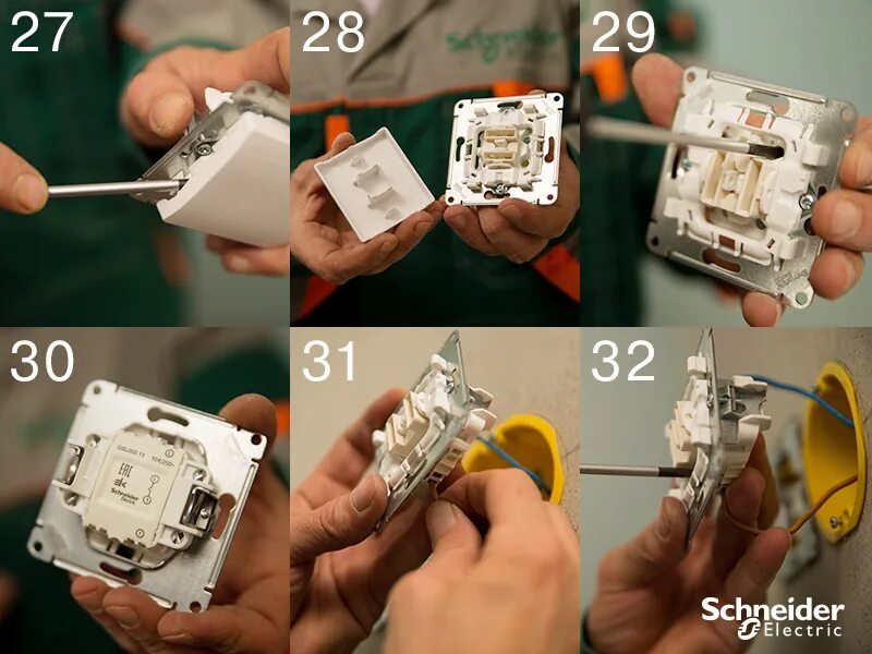 Подключение розетки шнайдер глосса Монтаж розетки и выключателя от Schneider Electric - Интернет-магазин люстр и св