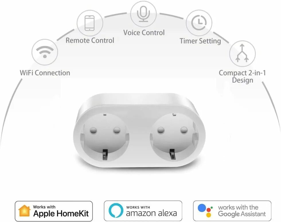 Подключение розетки smart plug к алисе Новая двойная розетка HomeKit от Meross inHomeKit