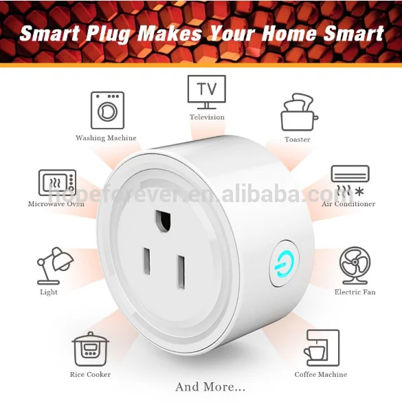 Подключение розетки smart plug к алисе סין ייצור בארה"ב חכם תקע Wifi חכם תקע שקע לעבוד עם אמזון Alexa הד ו-google בית -