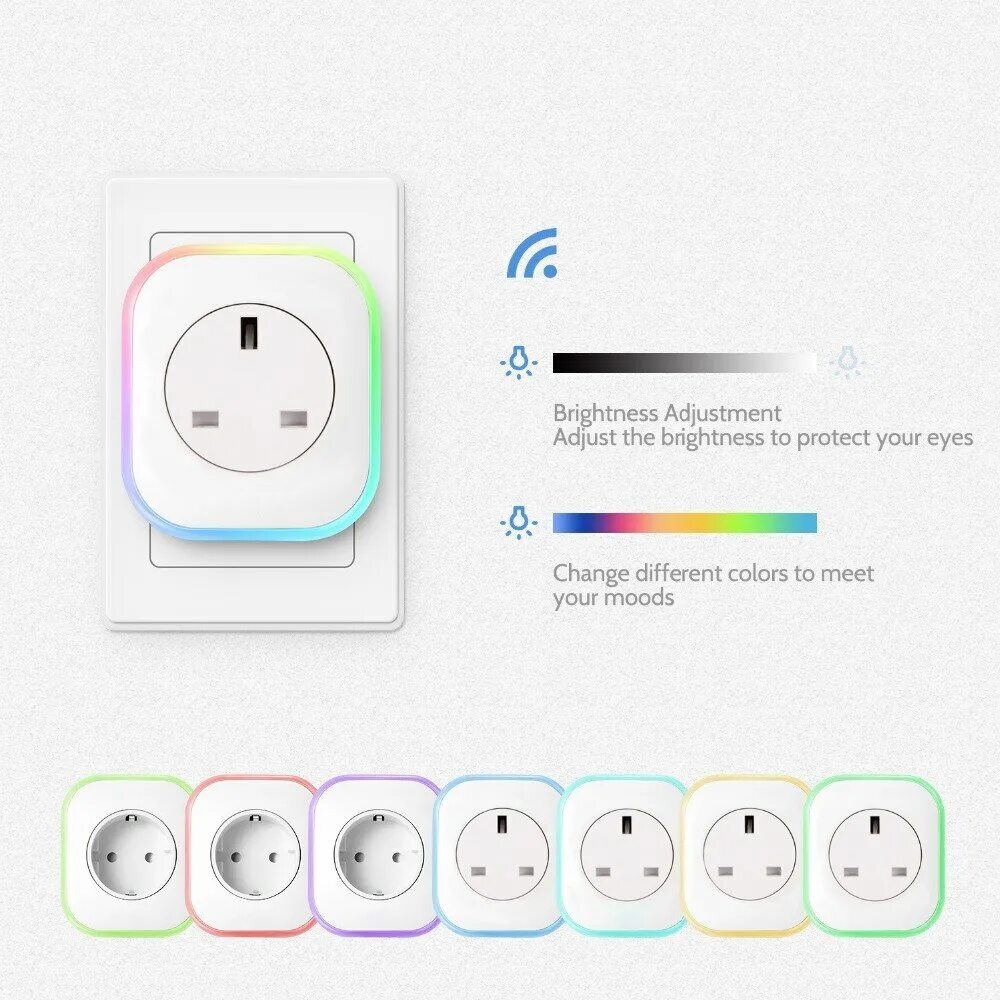 Подключение розетки smart plug к алисе Смарт розетка в Европу Россию Корея Европа Wifi работает с Google Home Mini Assi