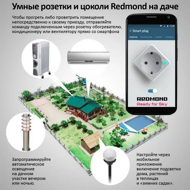 Подключение розетки умный дом Mobile-review.com "Умный дом - в каждый дом": новая линейка smart-техники Redmon