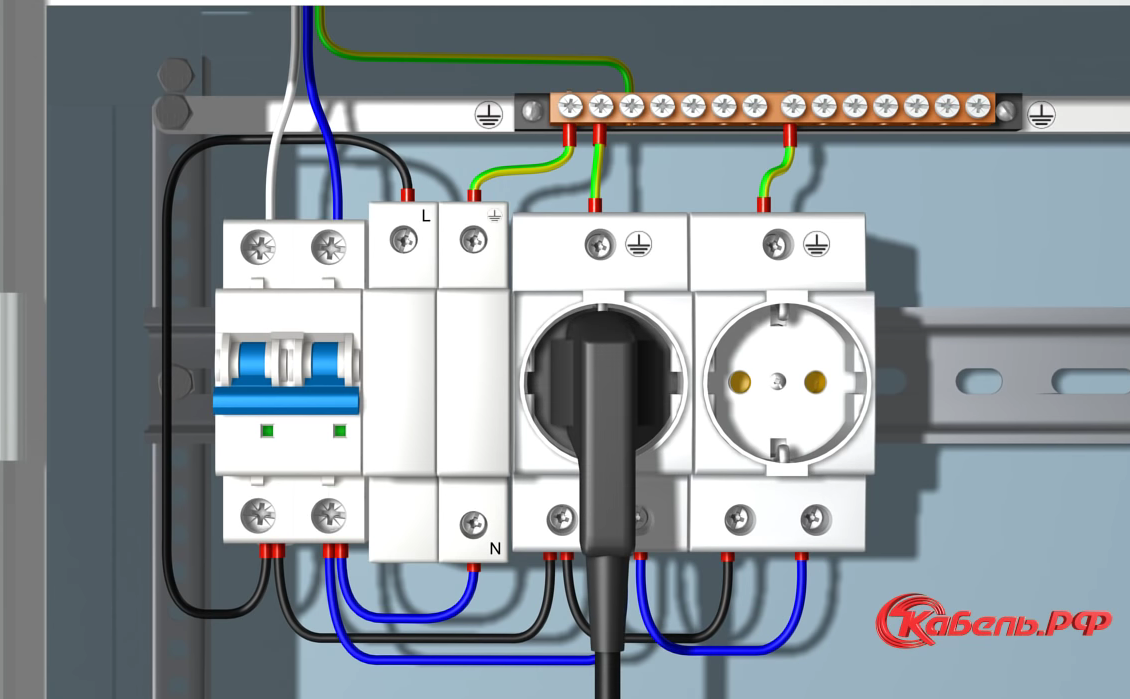 Подключение розетки в щитке 3 фазы Как подключать камеры видеонаблюдения к кабелю?