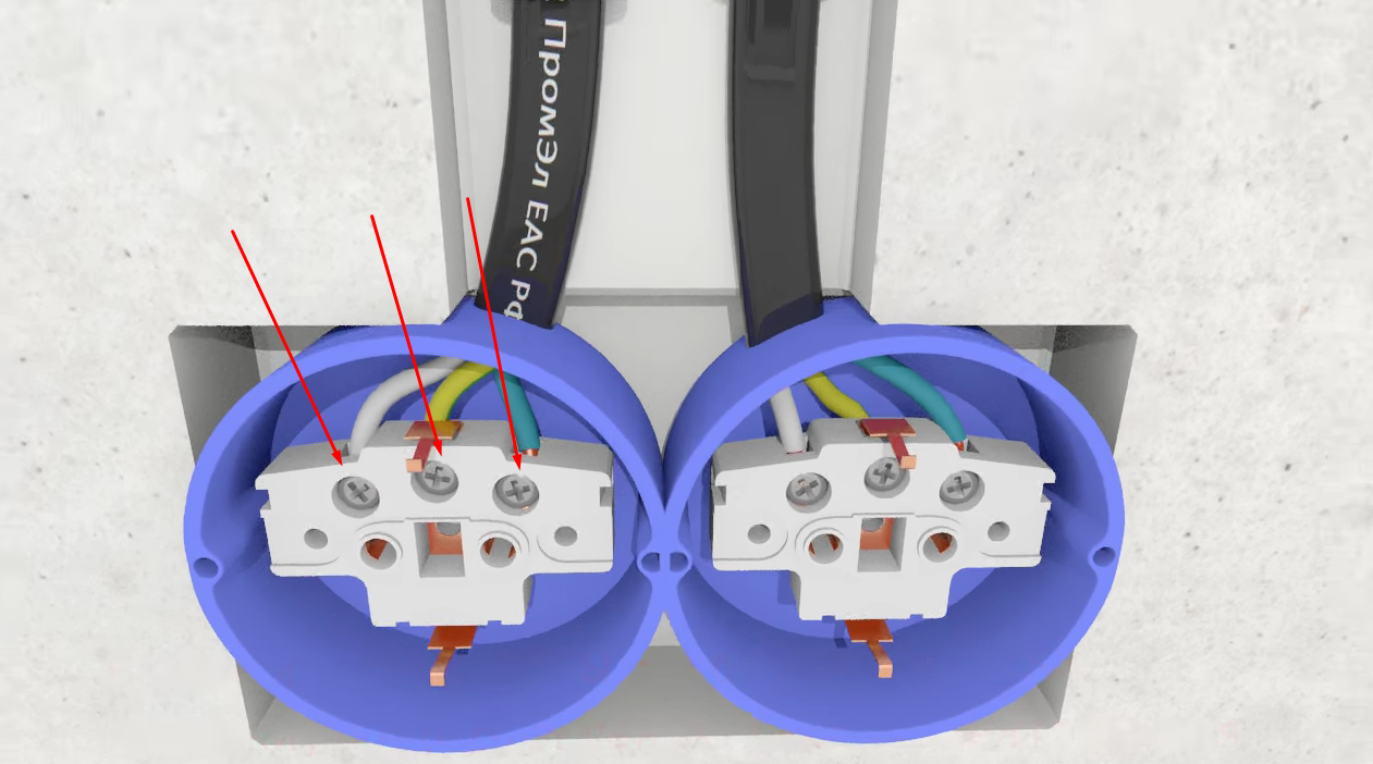 Подключение розеток werkel Как подключить кабель к розетке