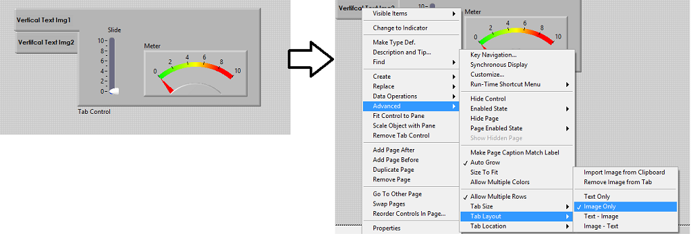 Подключение rp 1 Labview: a tab panel with vertical tabs - Stack Overflow