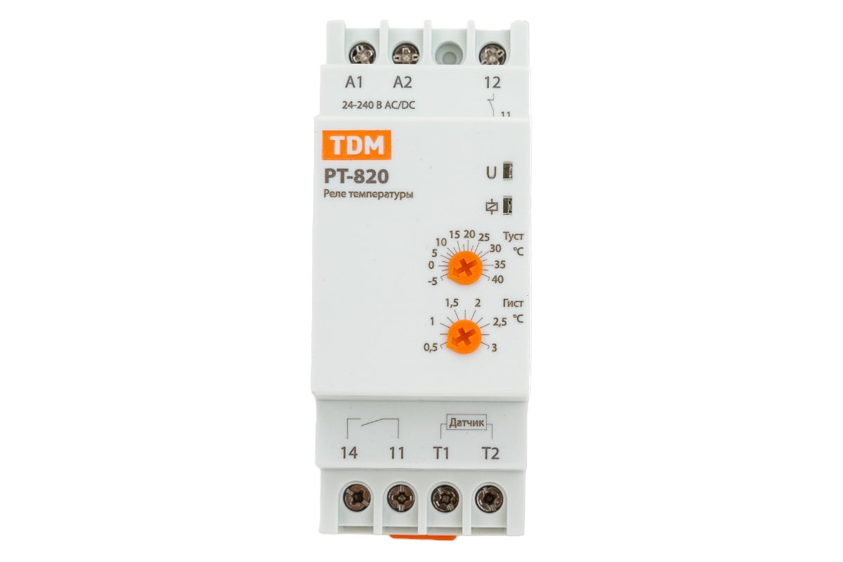 Подключение rt 10 Реле температуры TDM РТ-820 -5+40С, 24-240В, АС/DC, с датчиком, IP67 SQ1508-0001