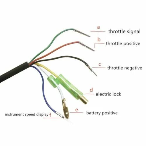 Подключение ручки газа к контроллеру электровелосипеда 36V 48V Electric Bike Twist Throttle Bicycle Scooter Speed Control for E-bike / 