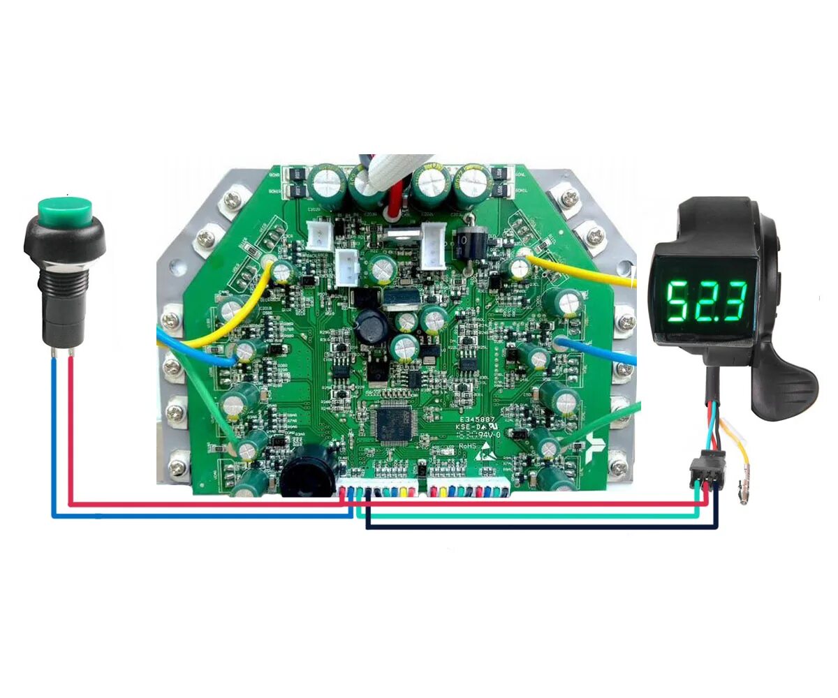 Подключение ручки газа на гироскутер без перепрошивки Схема подключения платы гироскутера