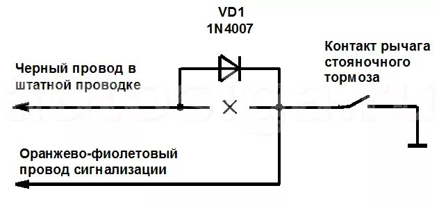 Подключение ручника к сигнализации Установка сигнализации на Toyota Auris 2007-2011 - подключение автосигнализации 