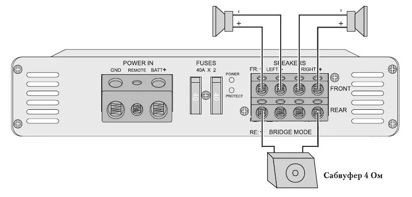 Подключение сабвуфера к усилителю 4 АВТОЗВУК - DRIVE2
