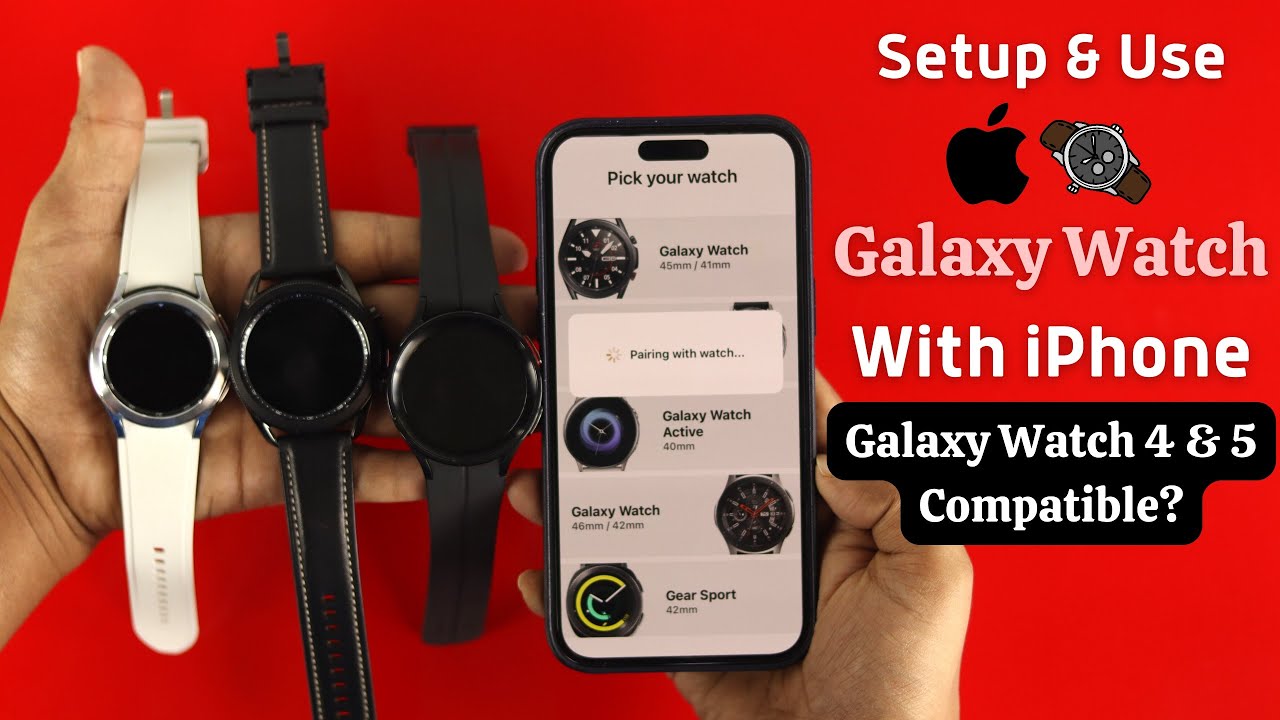 Подключение samsung watch 4 к iphone How To Pair Samsung Galaxy Watch To any iPhone! Compatibility? - YouTube