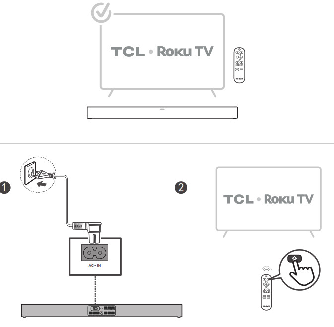 Подключение саундбара tcl к телевизору tcl TCL TSR1 Roku TV Wireless Soundbar User Guide