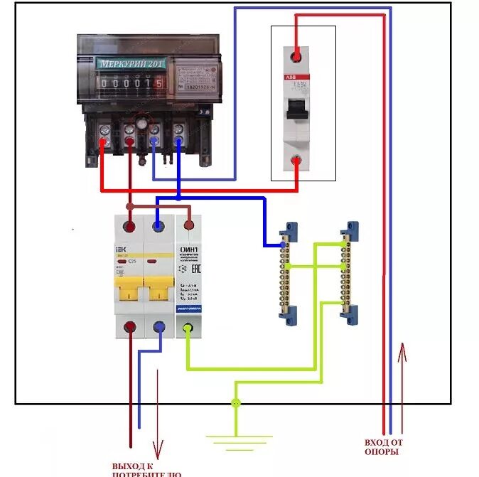 Подключение счетчика электроэнергии в гараже схема Свет в гараж за 550 рублей от МРСК. - DRIVE2