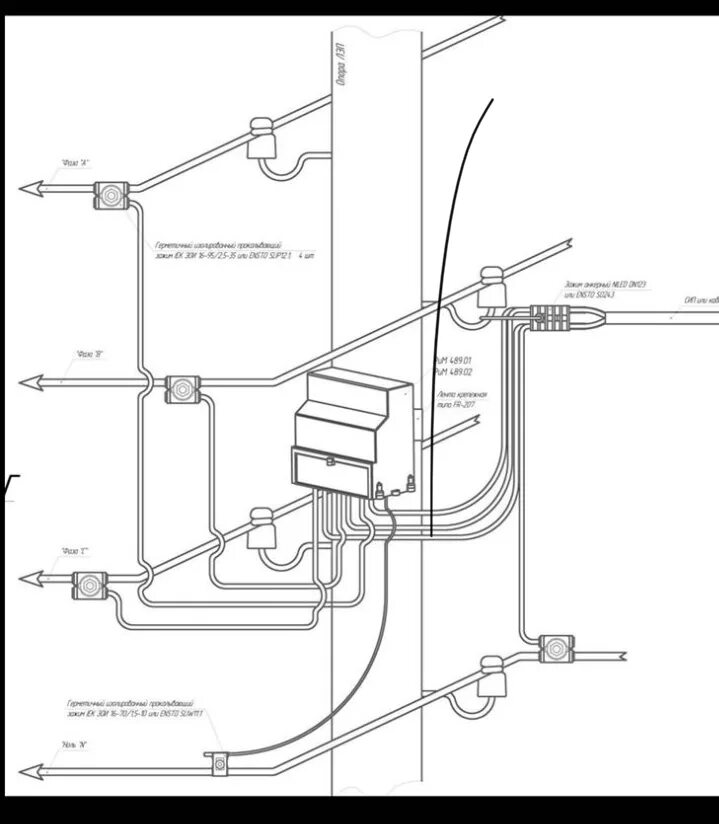 Подключение счетчика на опоре схема Как подключиться к счетчику на столбе фото - DelaDom.ru