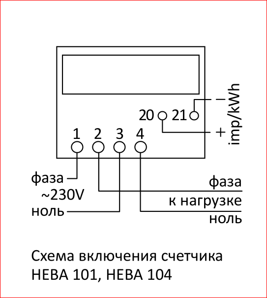 Подключение счетчика нева 101 Ответы Mail.ru: как его настроить и как подключить