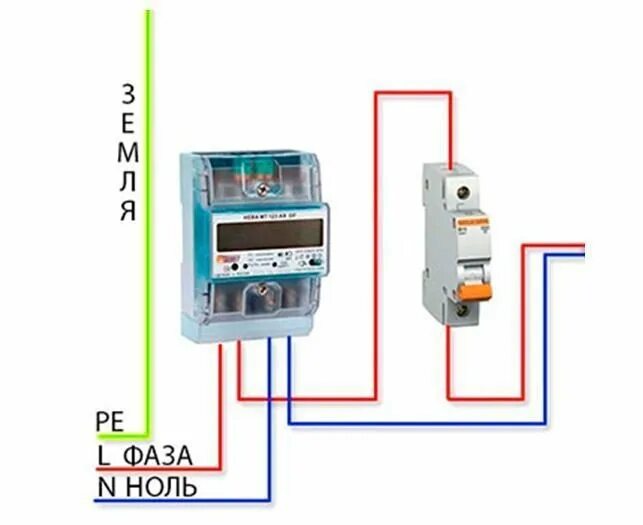 Подключение счетчика с заземлением Установка и замена электросчетчиков - БауМастер