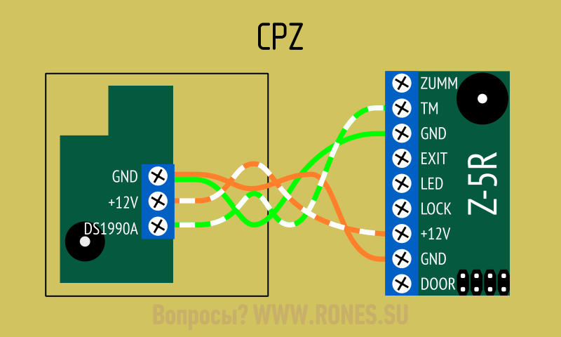 Подключение считывателя cp z 2 Ironlogic matrix ii подключение