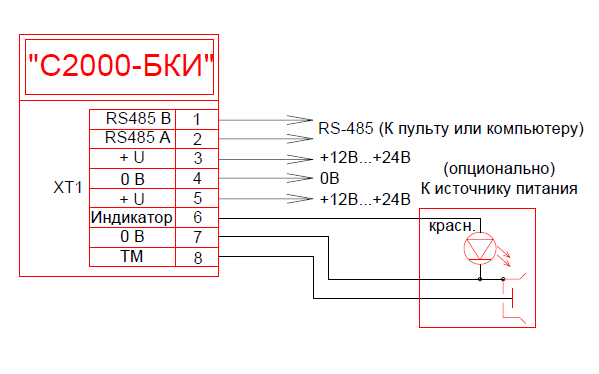 Подключение считывателя к с2000 4 ≡ Болид С2000-БКИ блок индикации купить: цена 9 301 РУБ в Казани