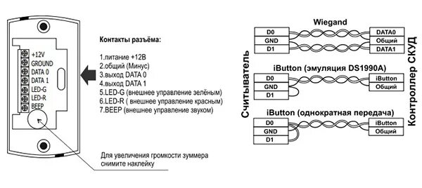 Подключение считывателя матрикс 2 ≡ IronLogic Matrix-II мод. E H (HID ProxCard II, EM-Marine) 7967 черный накладно