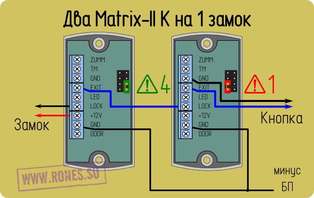 Подключение считывателя матрикс 2 Считыватели Matrix. Подключение к контроллеру Z5-R.