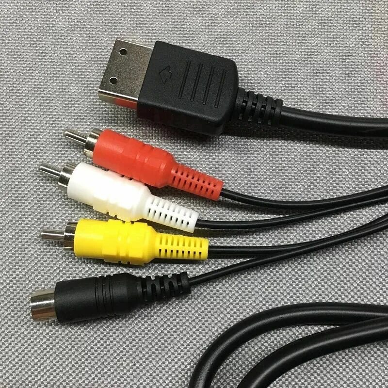 Подключение сега к современному телевизору Bukim 1 Piece 1.8m S-av Cables S For Sega Dreamcast Game Terminal Dc Video Conso