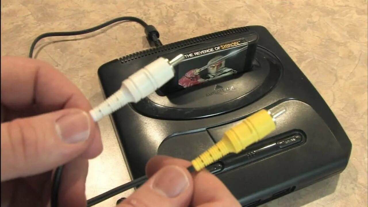 Подключение sega к телевизору Classic Game Room - SEGA GENESIS A/V CABLE MK-1634 review - YouTube