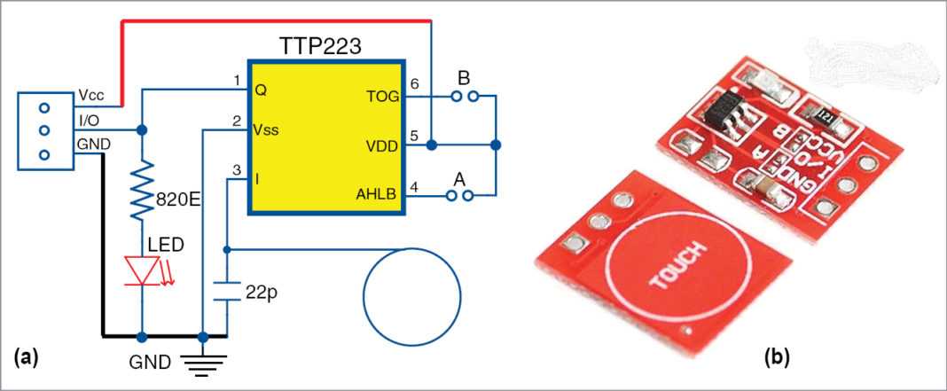 Подключение сенсорного телефона Сенсорный выключатель на ttp223-ba6